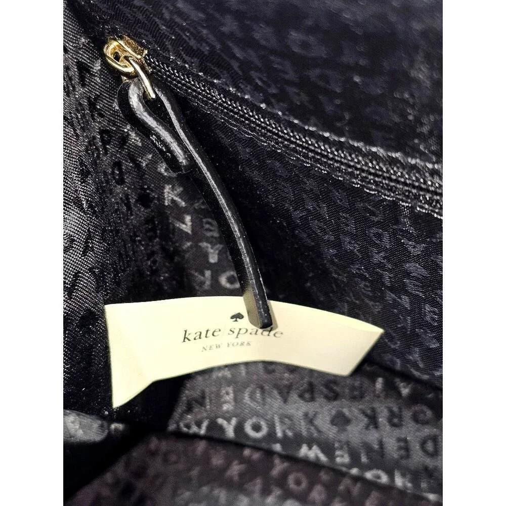 Kate Spade Women's Black Leather Mini Bernadine Hadley Street Satchel Handbag